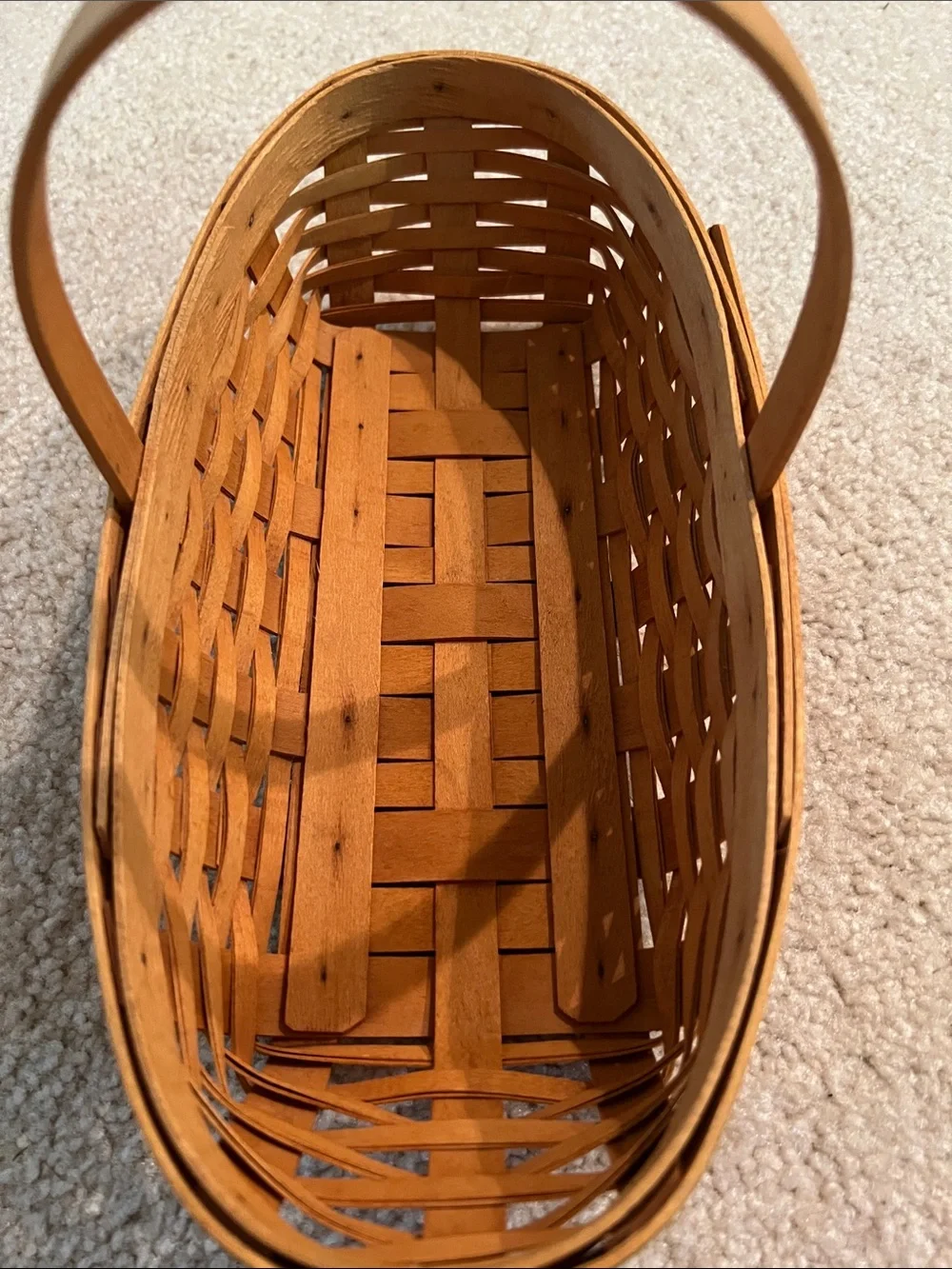 Longaberger 2001 Peony Basket -SFH